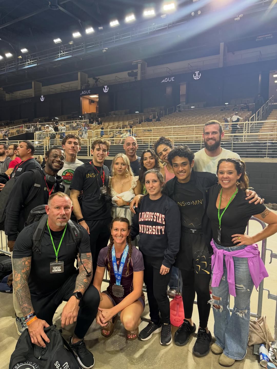 The Insomnia Jiu Jitsu competition team at a tournament